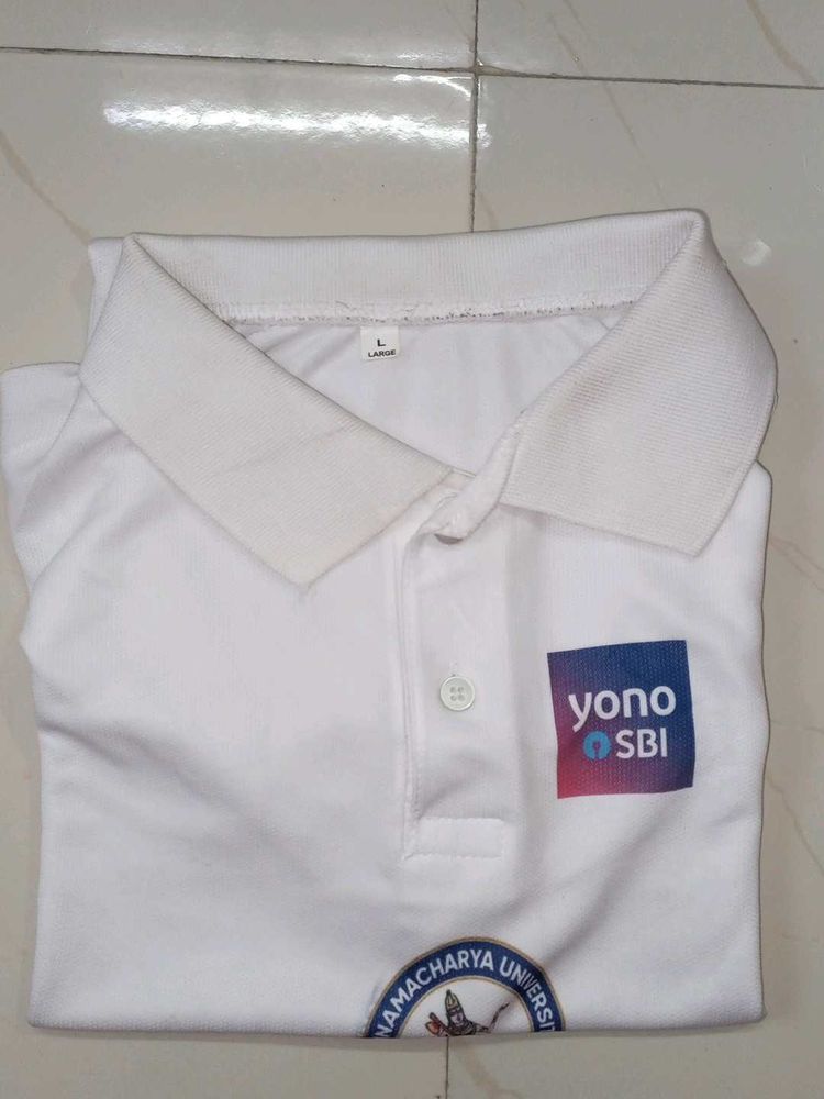 White Polo Shirt - Large
