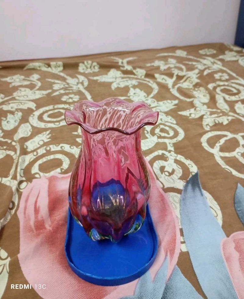 pink flower pot
