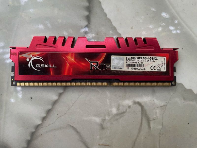 G.Skill Ripjaws 4GB DDR3 RAM