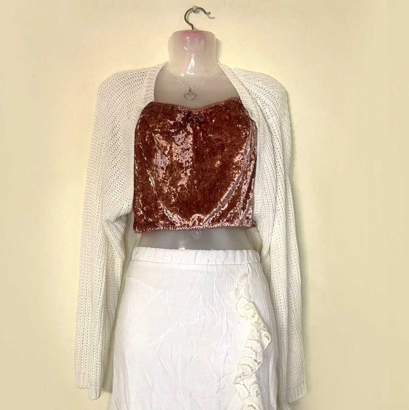 ⛧Coquette Pinteresty Crochet Bolero