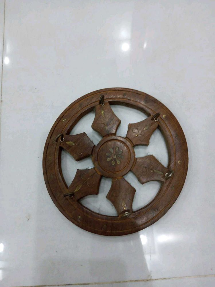 Vintage Wooden Key Stand