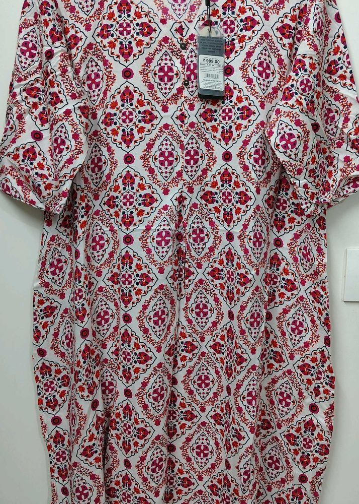 BRAND NEW XXL Red Cotton Kurta