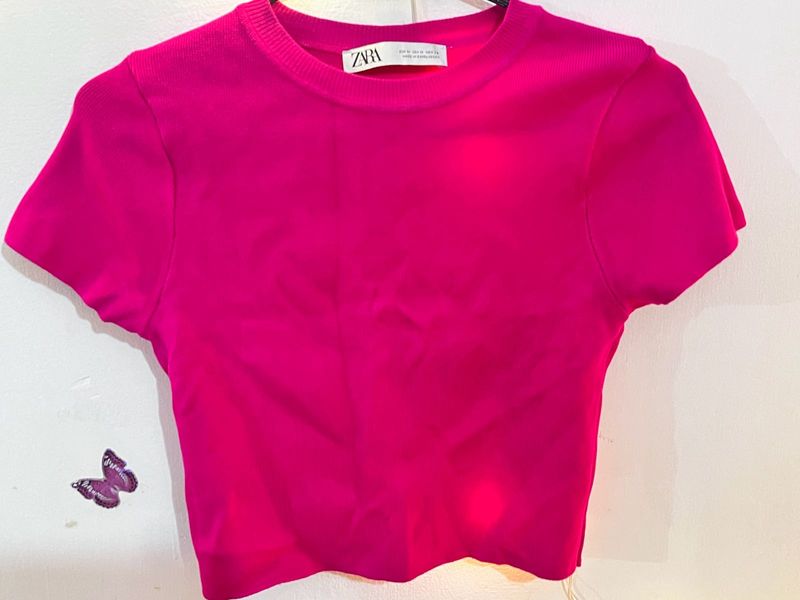 Zara Crop Top( Fits- S/M/L)