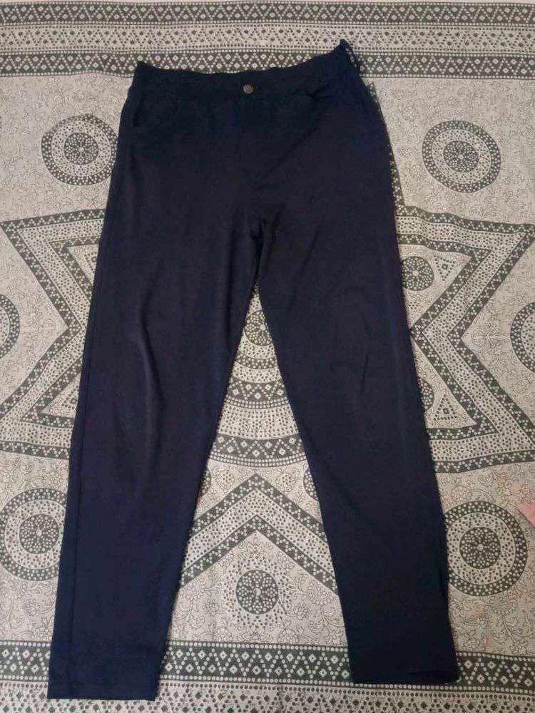 Navy Blue Casual Pants