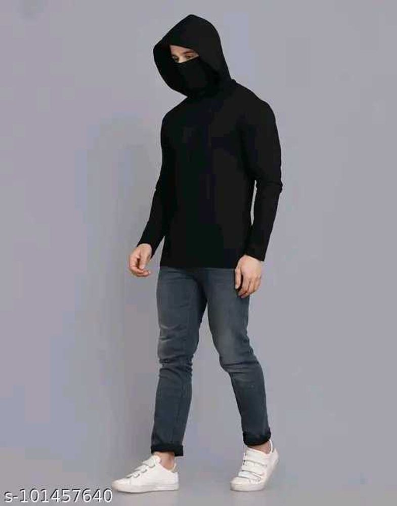 Black Ninja Style Hoodie T-Shirt