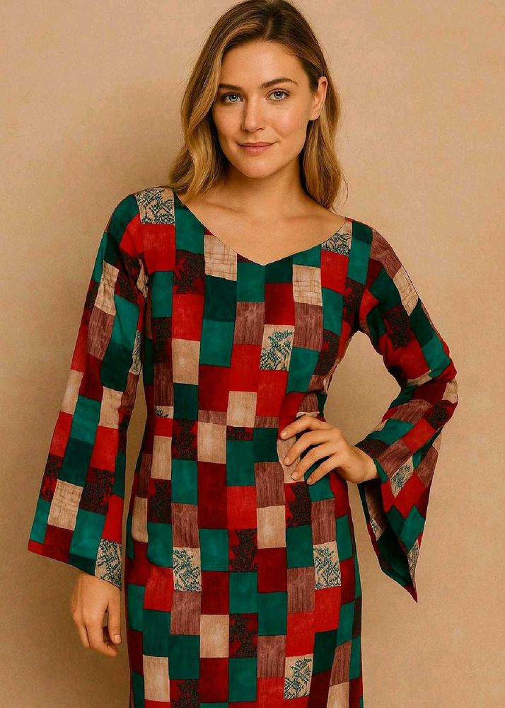Patchwork Style Dress