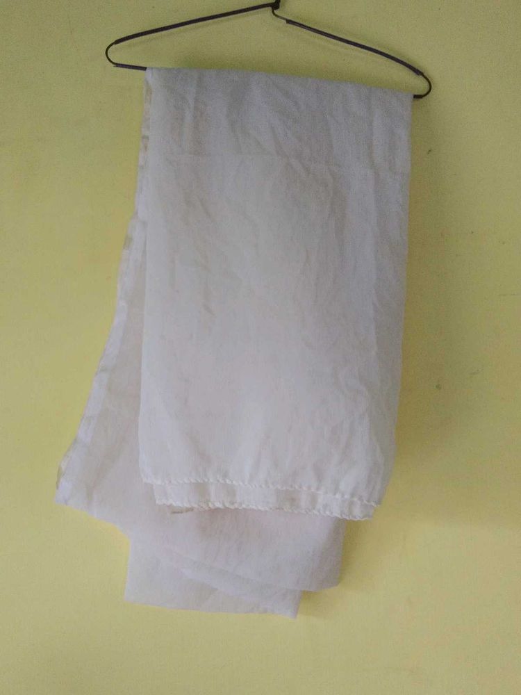 Elegant White Dupatta