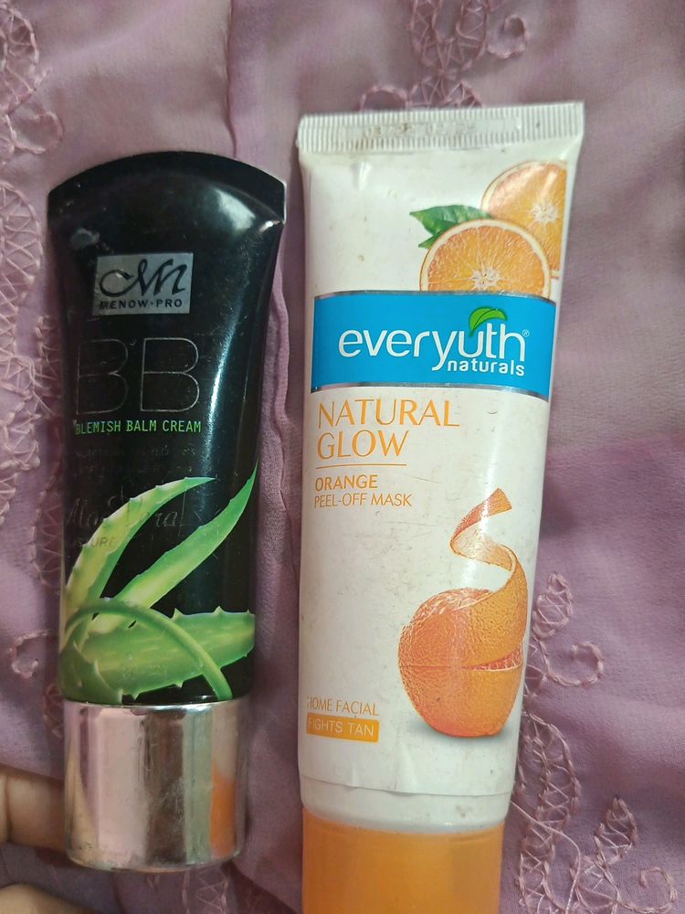 2 Pc  Menow Pro Foundation &amp;  Peel Off Mask