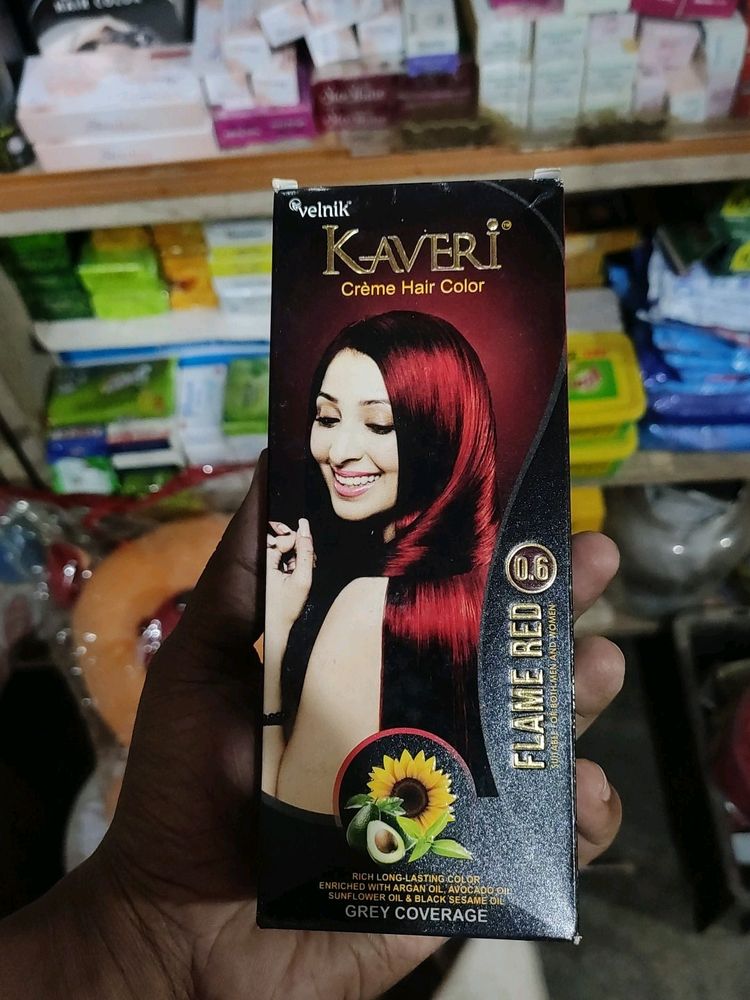 Kaveri Creme Hair Color Flame Red