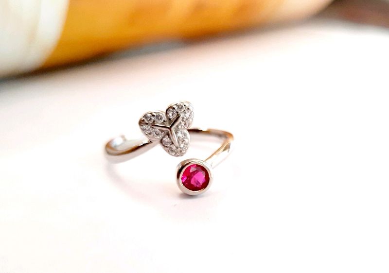 925 Silver Adjustable Ring