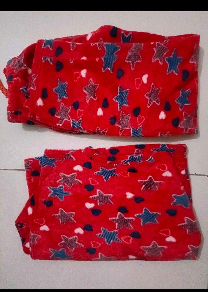 2 Full Suit Red And Pink For Girl With 1Extra Pant