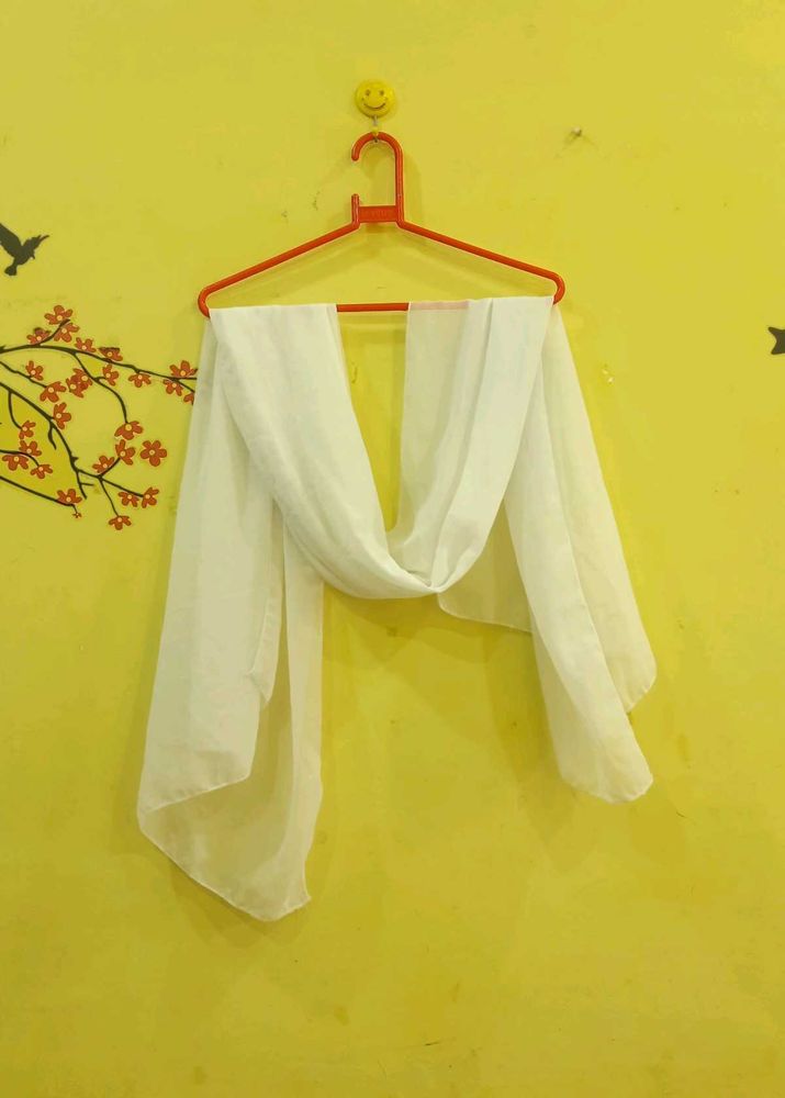 White Chiffon Stole🤍