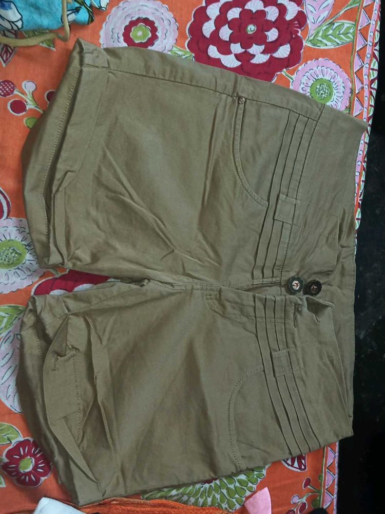 Khaki Casual Shorts