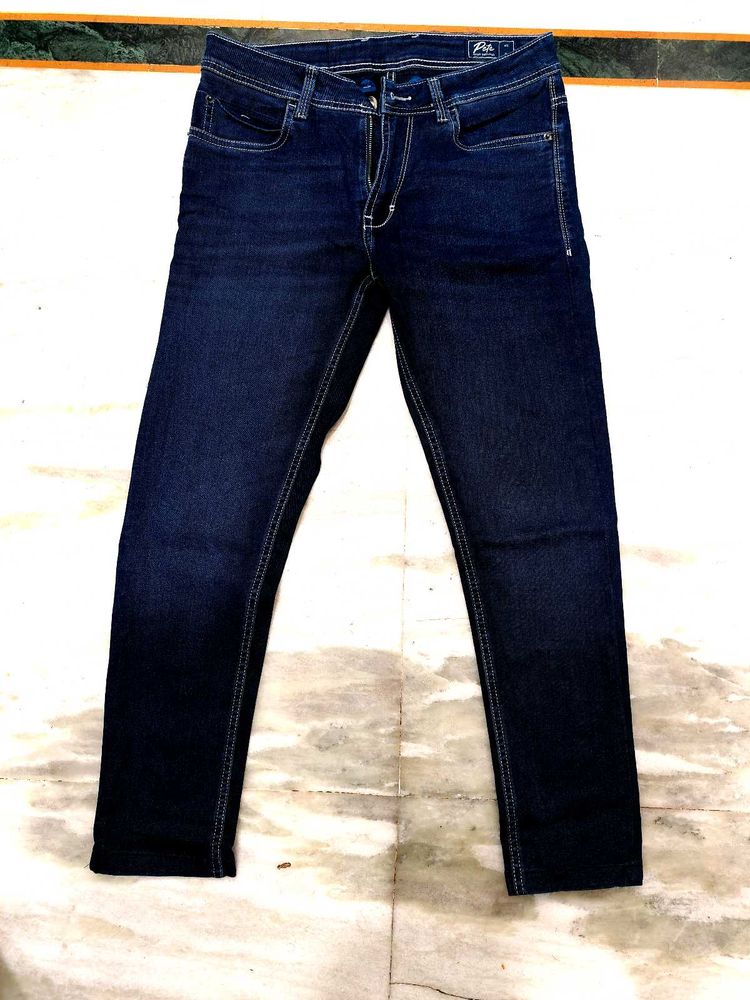 Dark Blue Denim Jeans