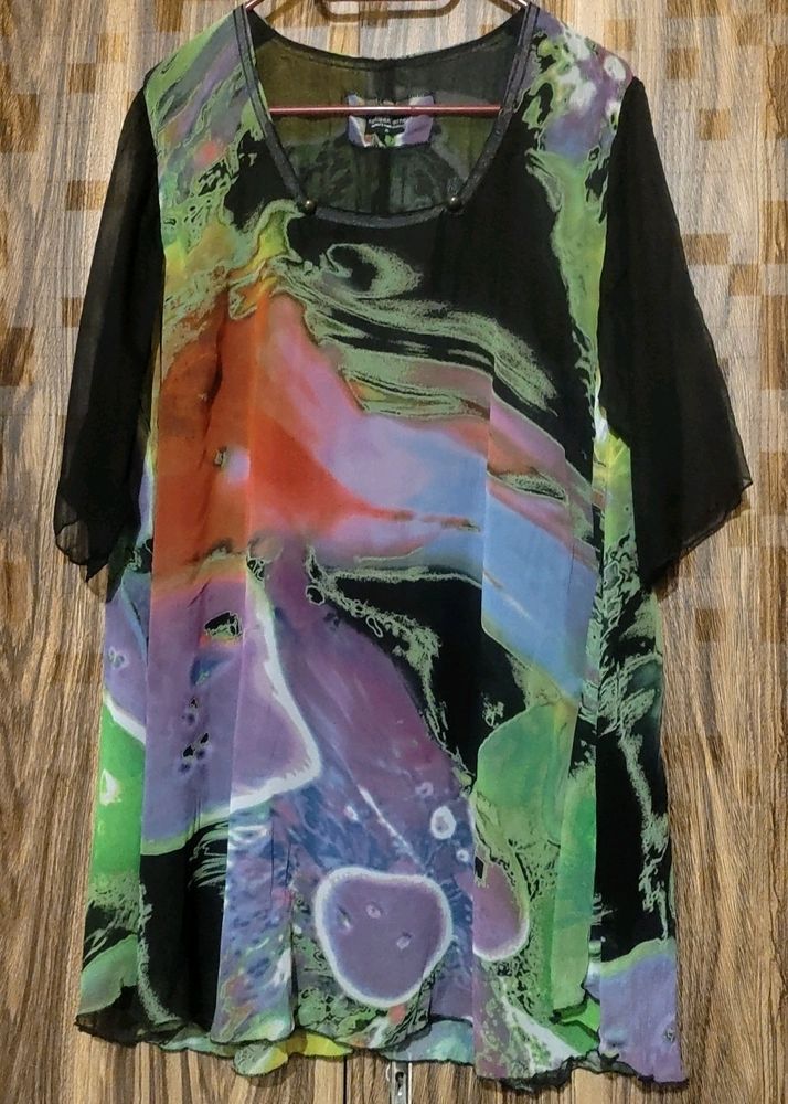 Kathleen Berney Printed Free size Dress/Top