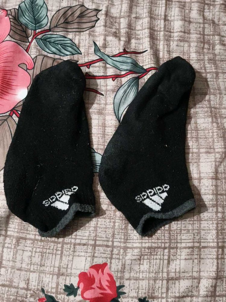 Adidas Black Ankle Socks