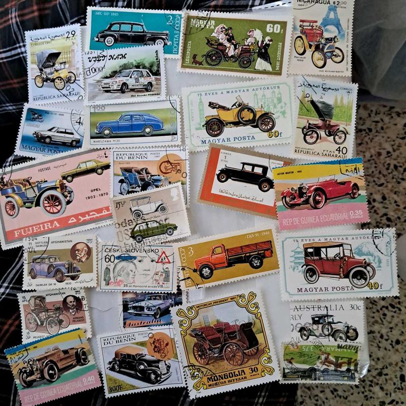 25 - CAR Theme Stamps