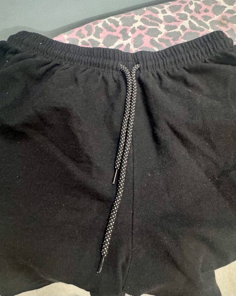 Men’s Casual Cotton Shorts | Black | Zipper Pocket
