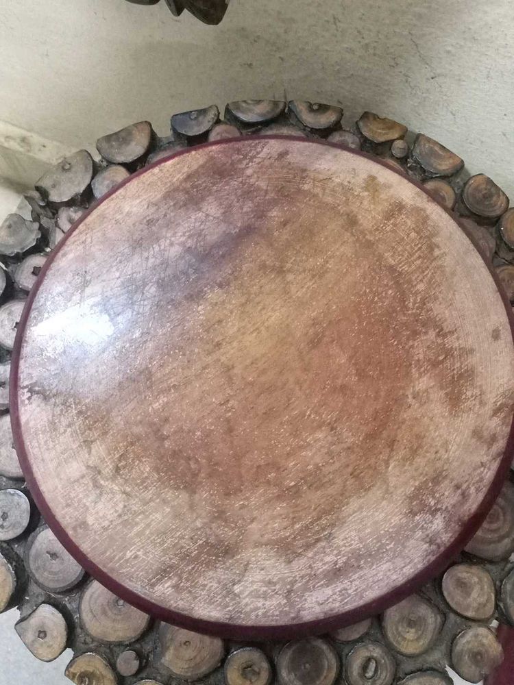 Unique Wooden Chakla Without Belan.