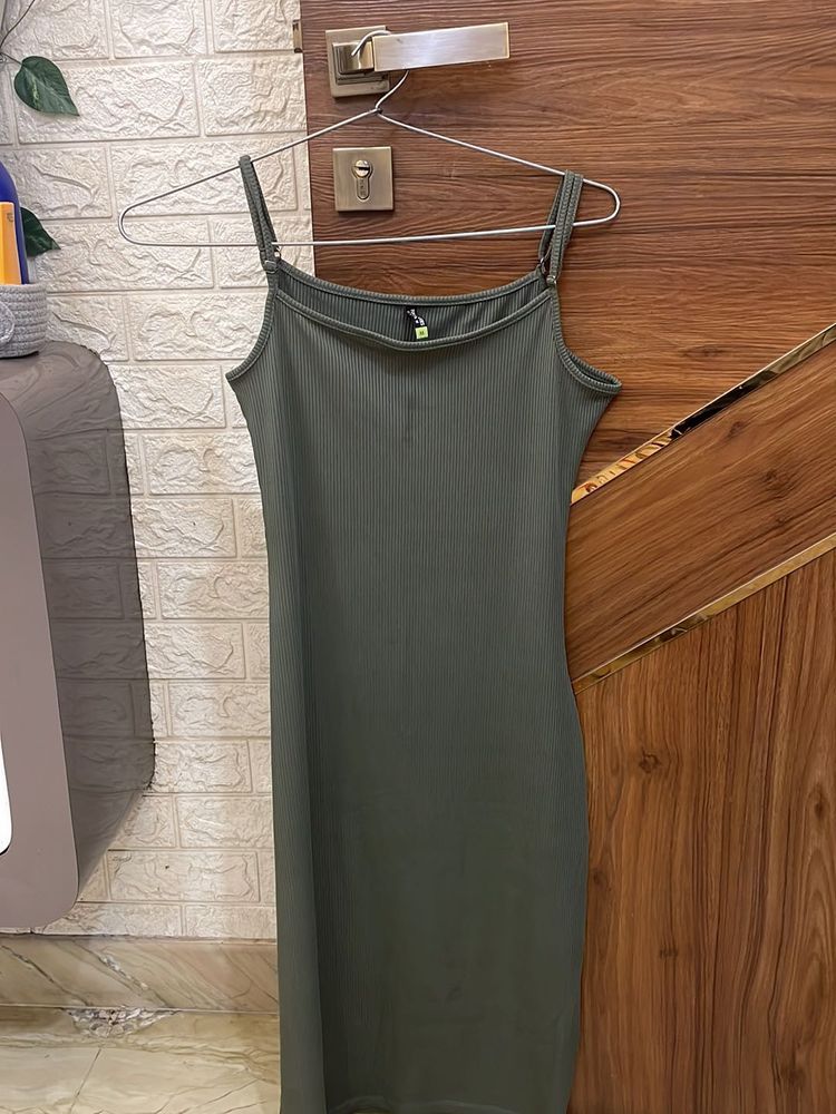 Olive Green Bodycon Dress