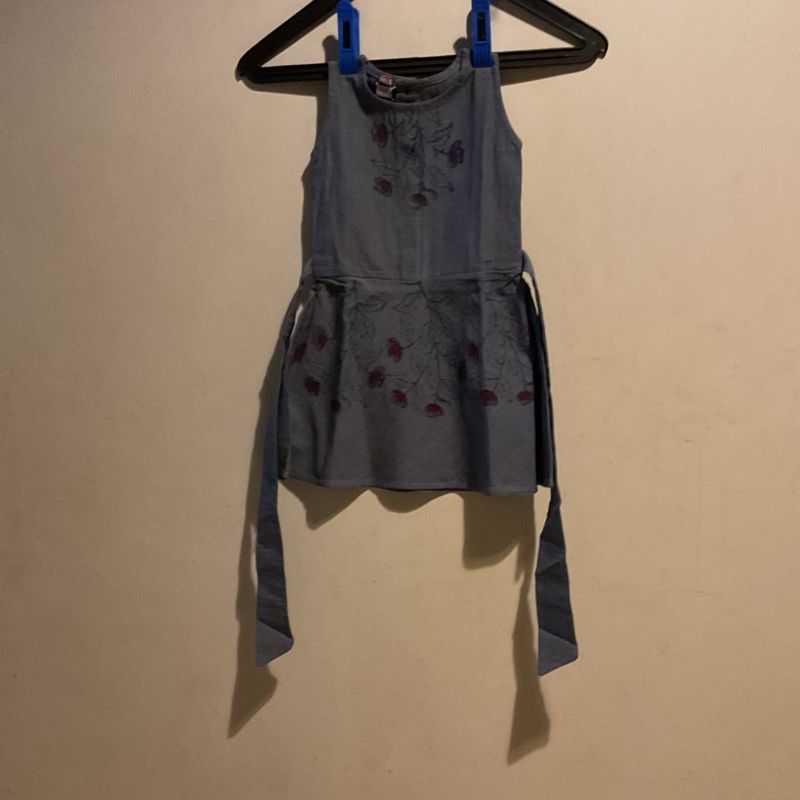 Floral Denim Mini Dress
