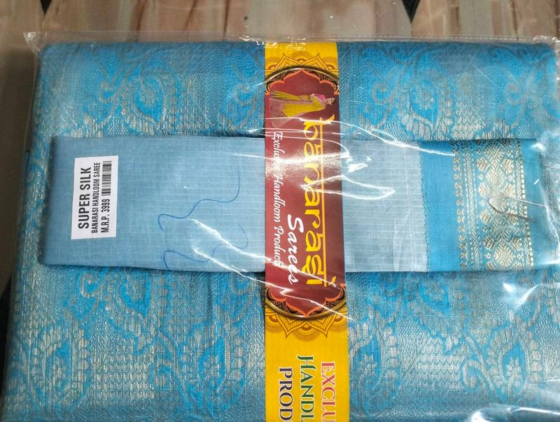 Banaras Brand New Any One Saree 350