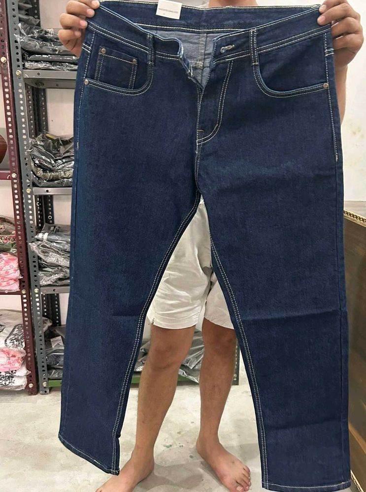 Mens Branded Dark Blue Denim Jeans