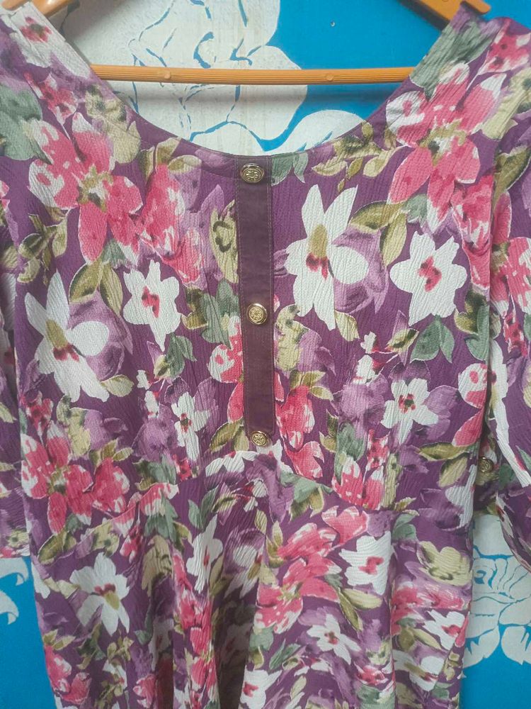 Floral Print Casual Dress