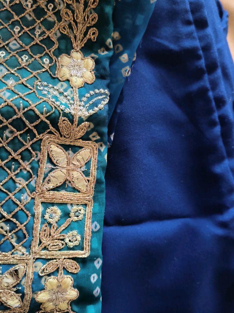 Blue  Kurti Set