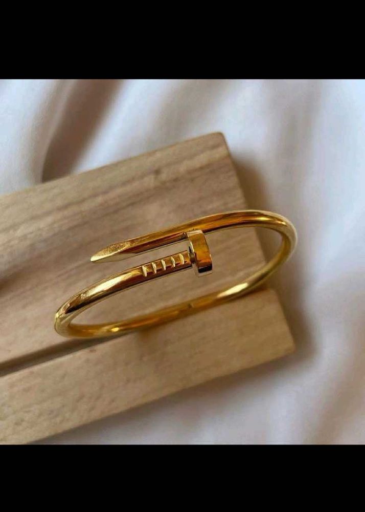 Gold Nail Bangle