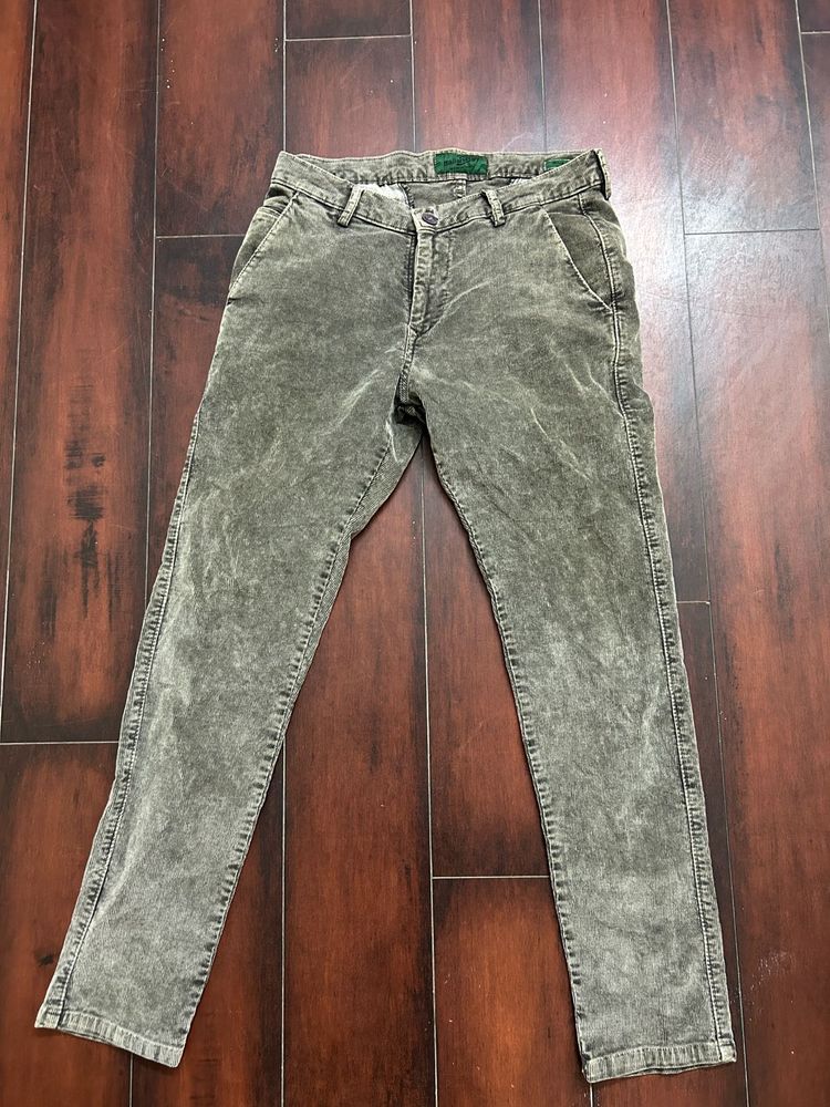 grey/ black Corduroy Pants