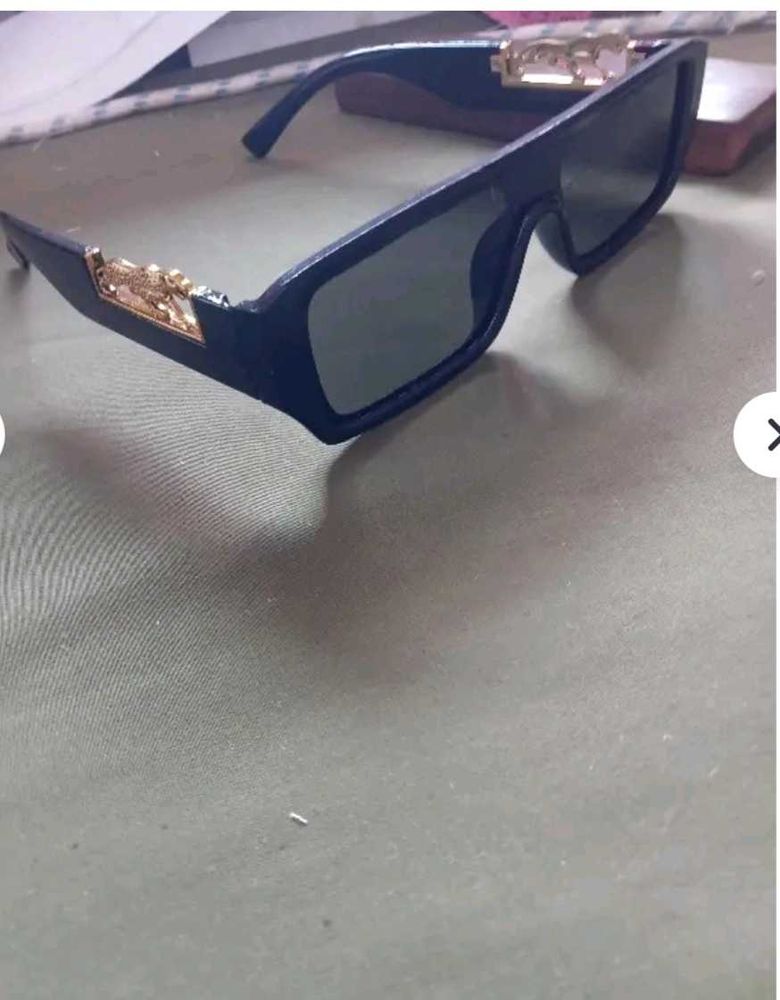 Statement Sunglasses with Gold Detail
