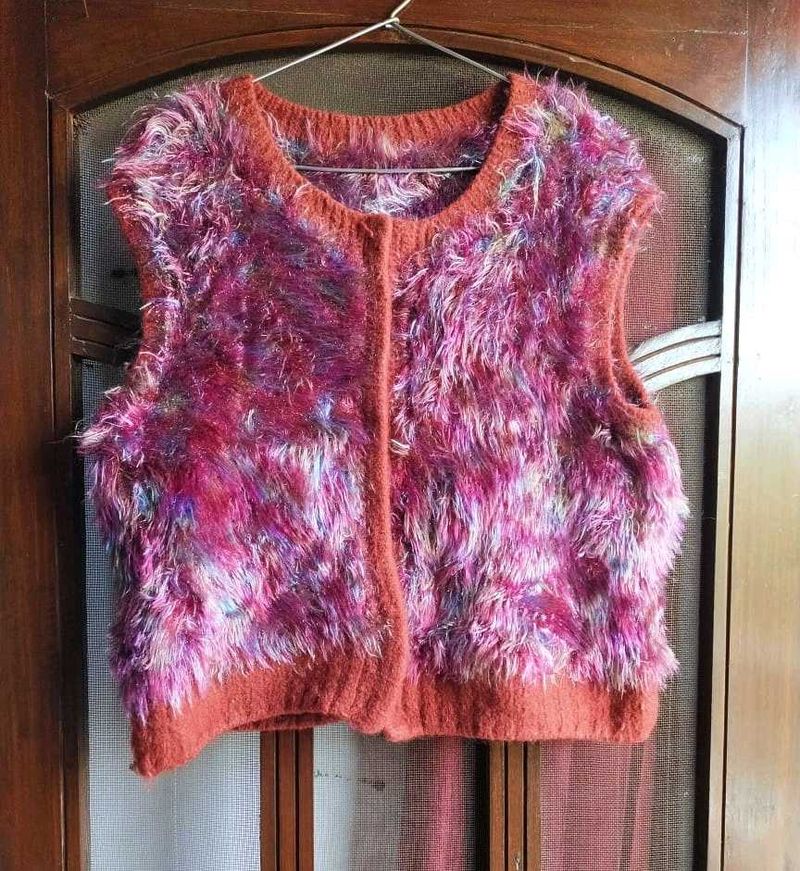 Glitter Party Wool Vest jacket