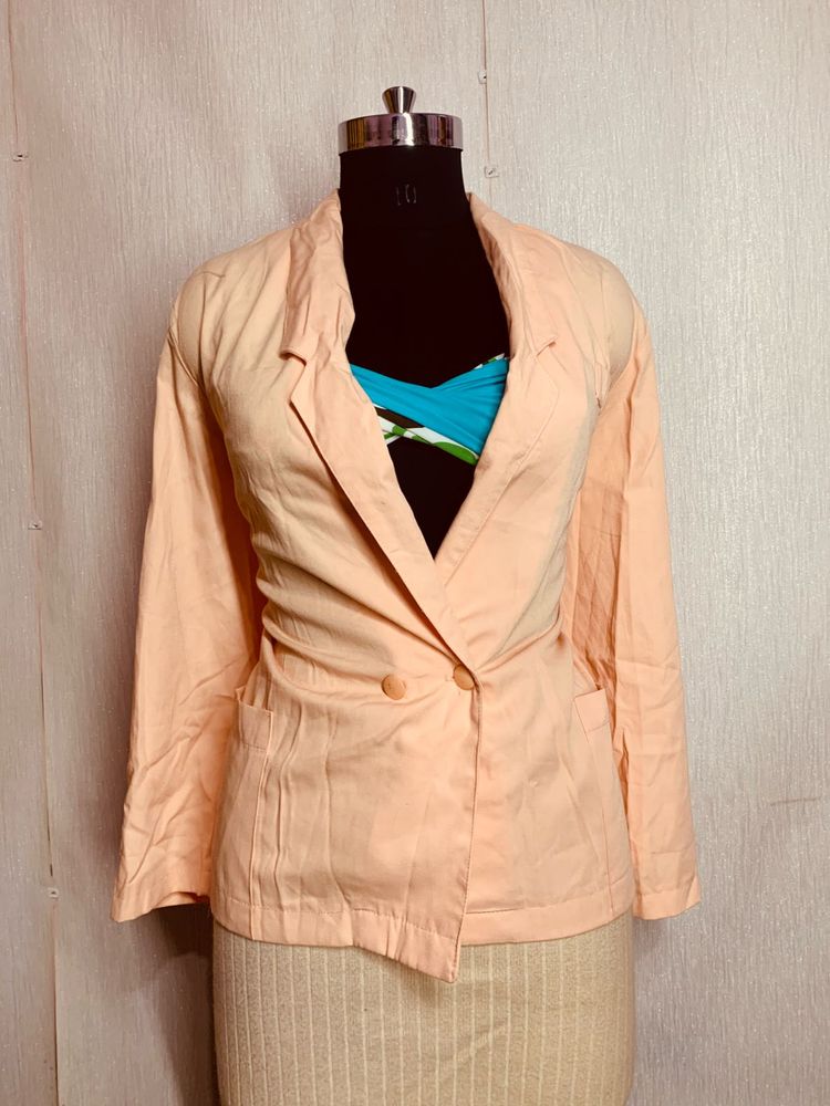 Peach Blazer - Stylish &amp; Versatile