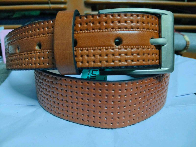 Genuine leather belt