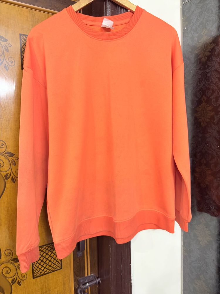 Orange Pullover Sweater