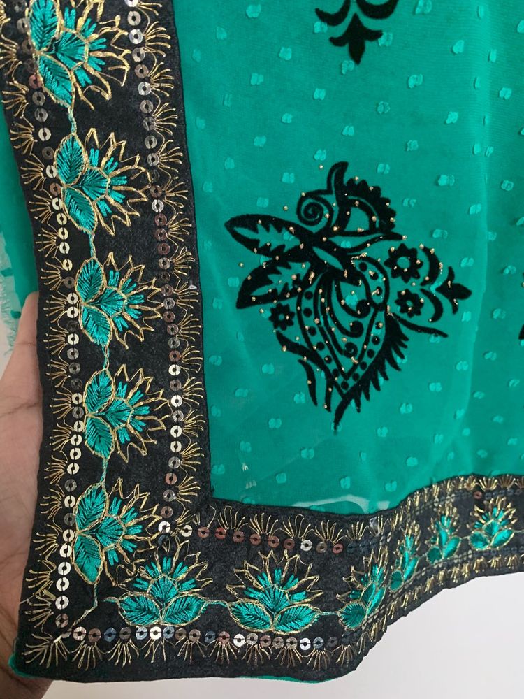 Green Salma Sitara Saree