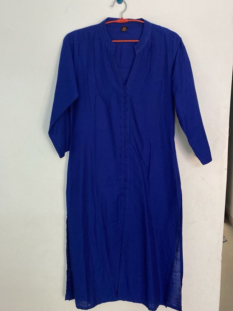 Blue Cotton Kurta
