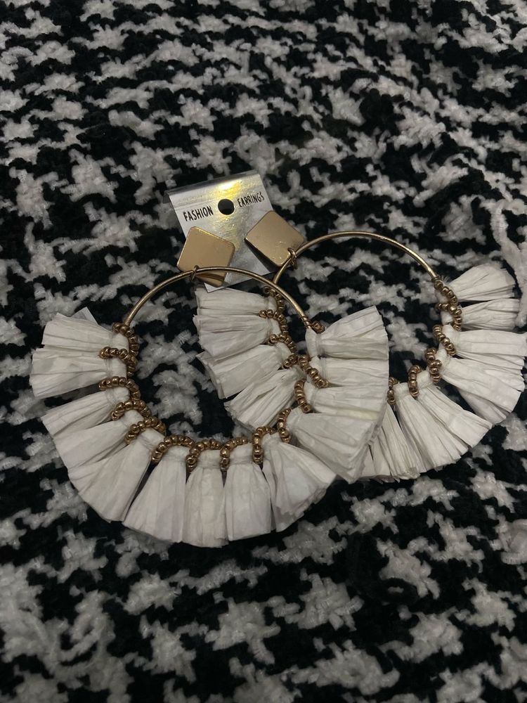 Gold and Paper Earring