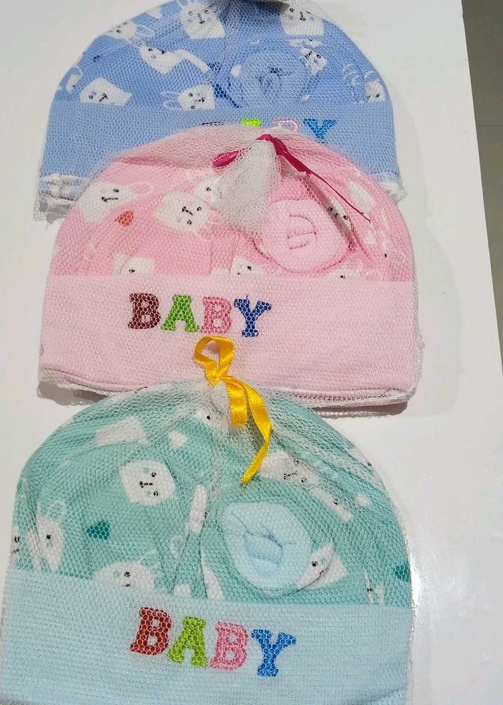 Cute Baby Hats - Set of 3