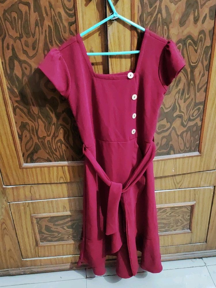 Latest Stylish Trendy New Fashionable Button Dress