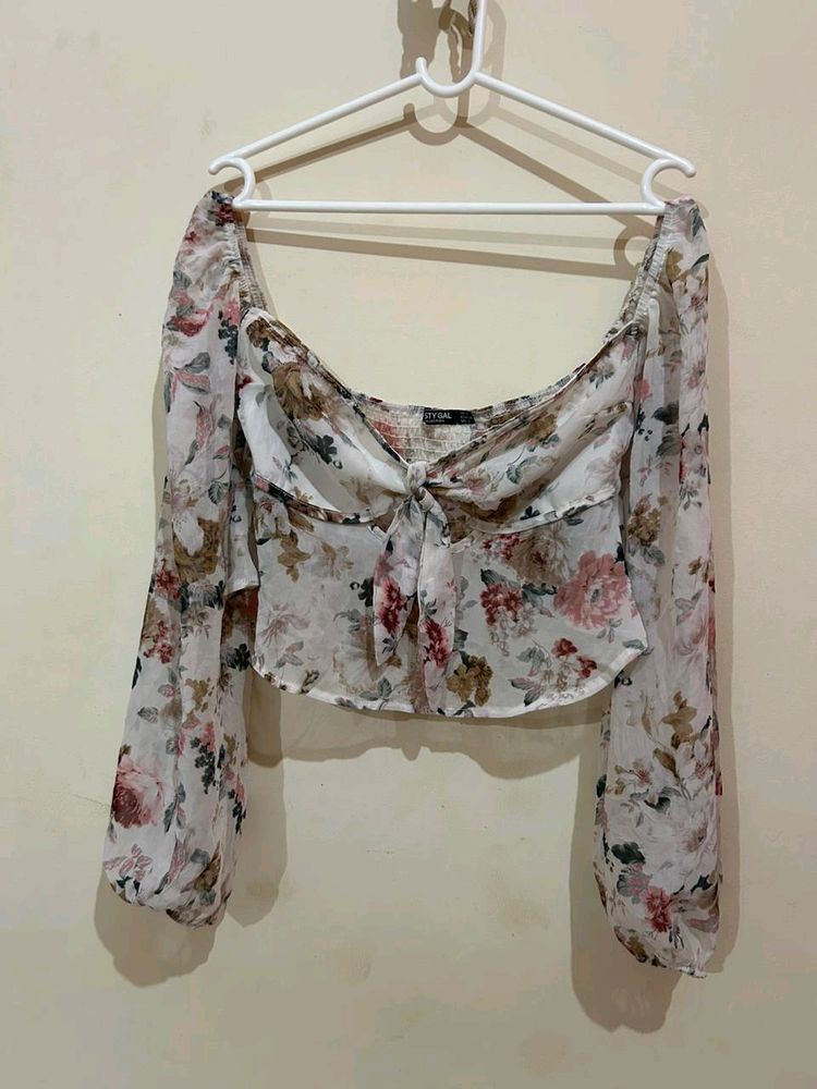 Floral Printed Deep Top