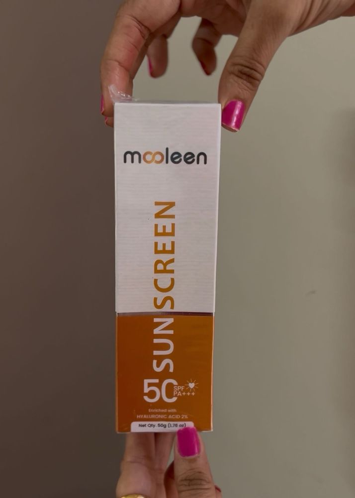 Mooleen Sunscreen SPF 50 &amp; Tinted lip balm