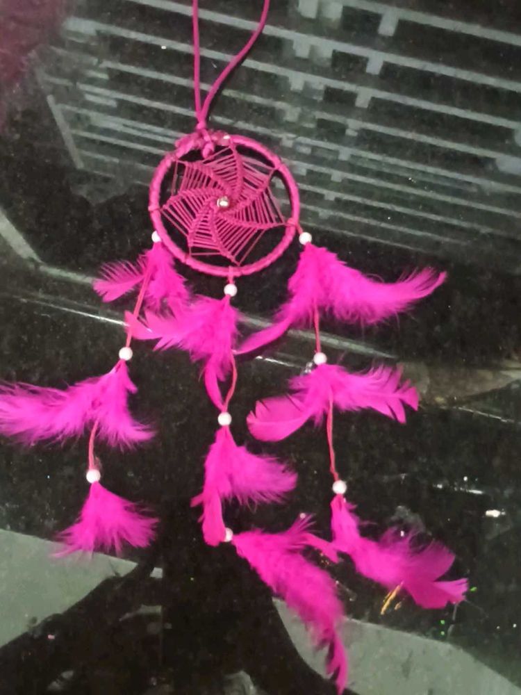 Pink Feather Dreamcatcher