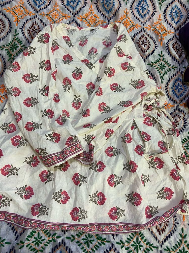Floral Print Cotton Kurti