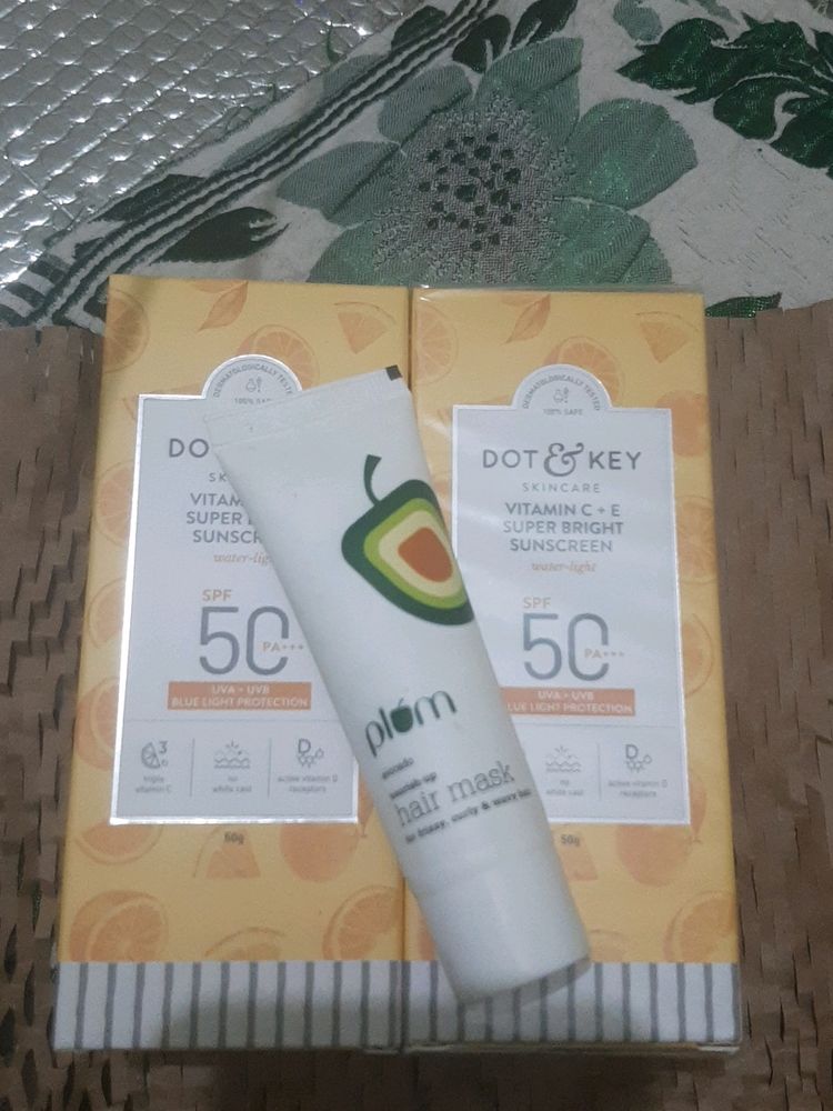 2 Sunscreen+plum Hair Mask