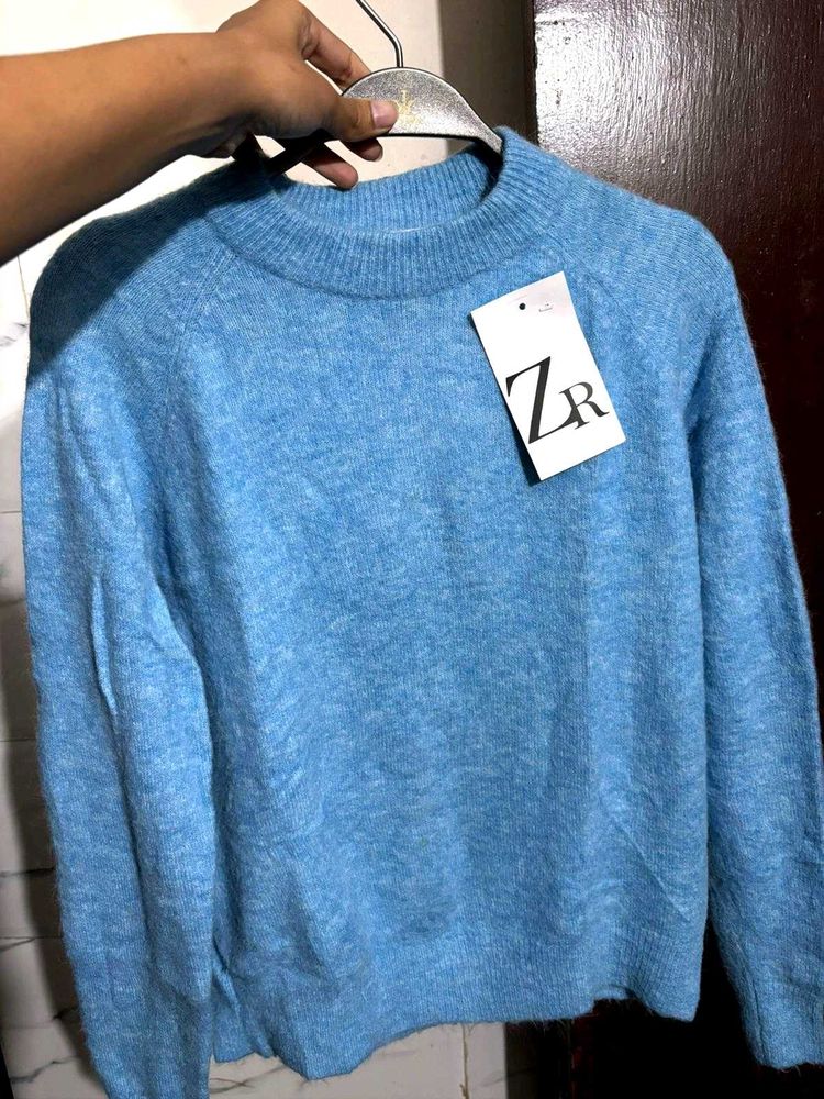 Cozy Blue Pullover Sweater