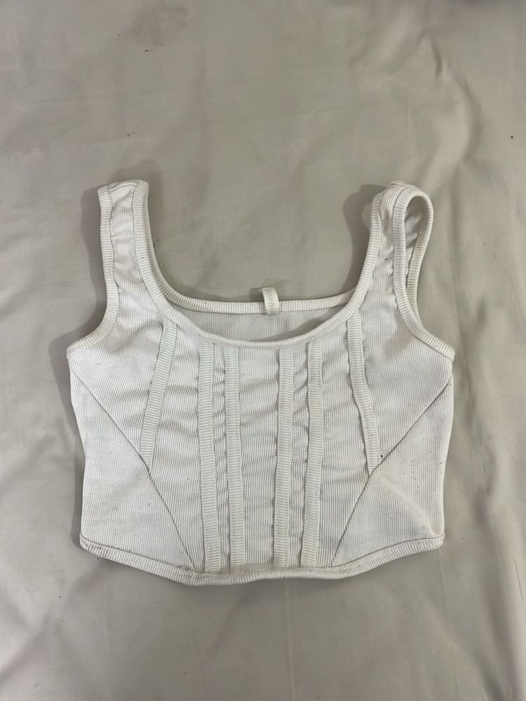 White Corset Top