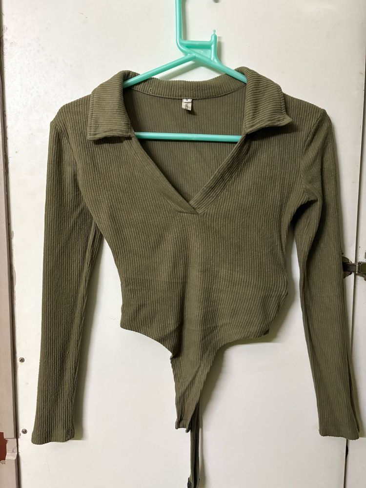 Olive Green Body Suit
