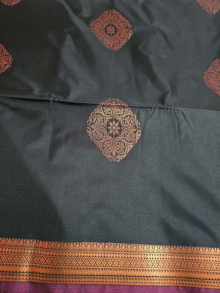 Black Soft Silk Saree